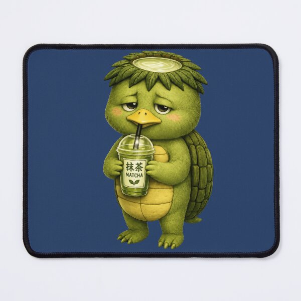 Item preview, Kappa Drinking Matcha | Cute Japanese Yokai Tea Spirit designed and sold by TheTrendsDesk.