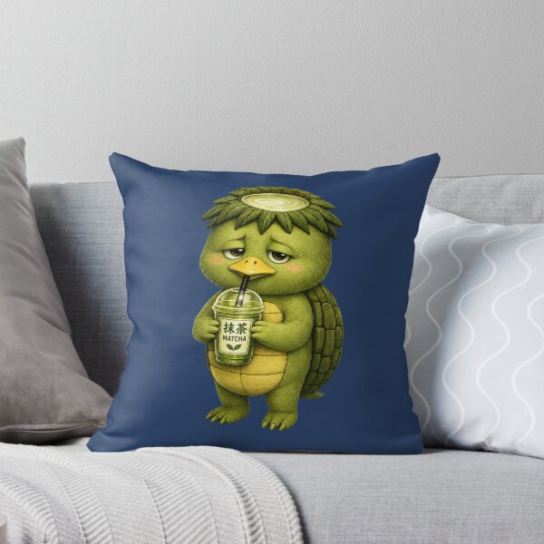 Item preview, Kappa Drinking Matcha | Cute Japanese Yokai Tea Spirit designed and sold by TheTrendsDesk.