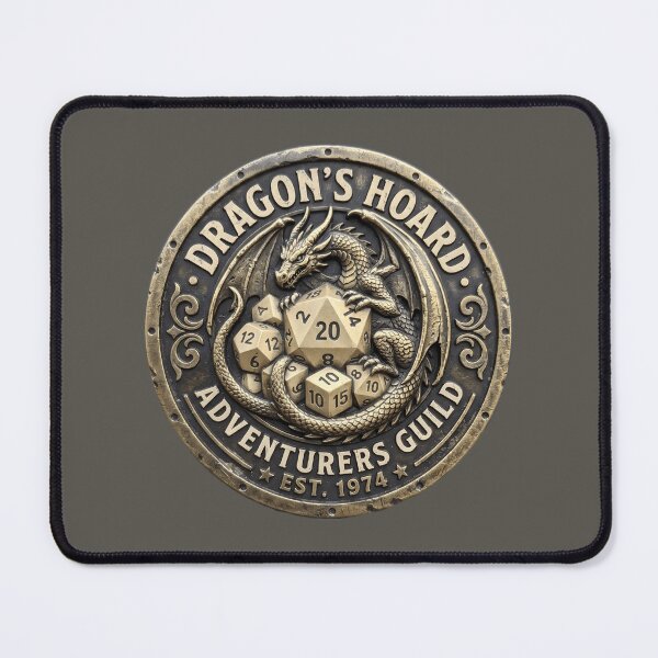 Item preview, Dragons Hoard Adventurers Guild Established 1974 Medal designed and sold by SplashTastic.