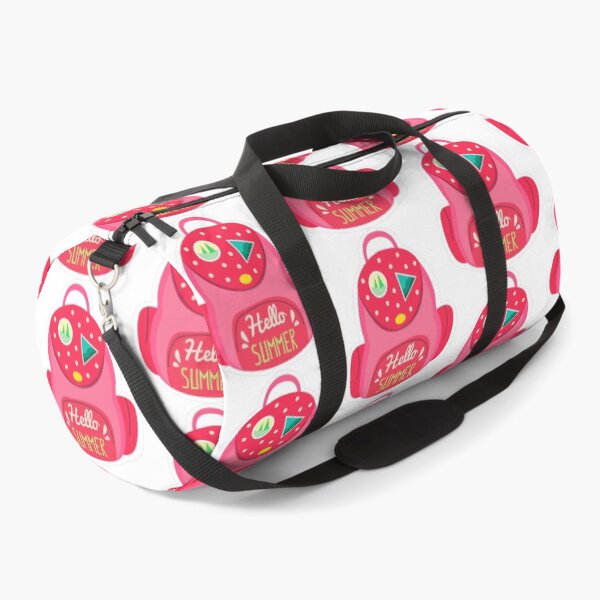Item preview, Cute Hello Summer Backpack | Kawaii Pink School Bag Cartoon designed and sold by priyanshustore.