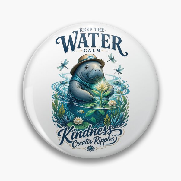 Item preview, Keep The Water Calm Manatee designed and sold by Sovereign Supply Co..