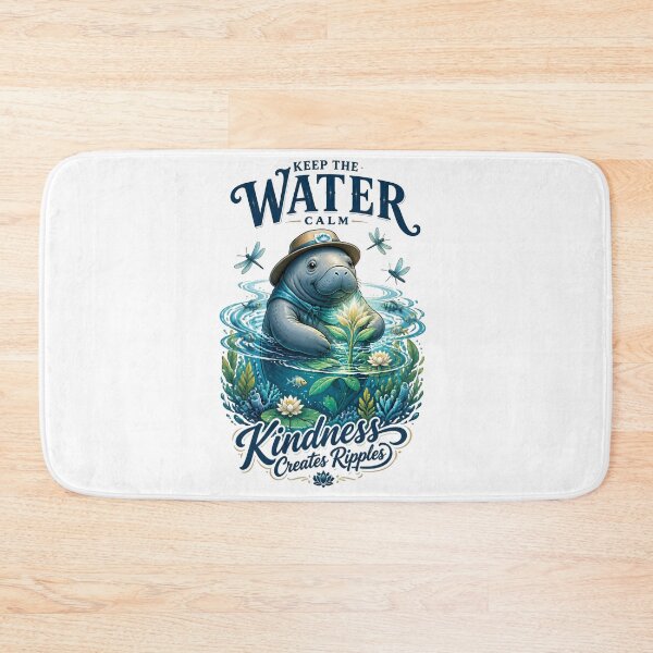 Item preview, Keep The Water Calm Manatee designed and sold by Sovereign Supply Co..