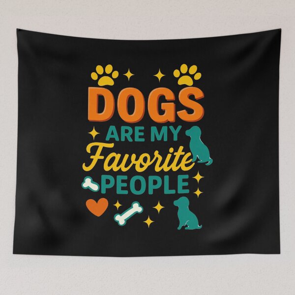 Item preview, Dogs Are My Favorite People Paw Print Quote designed and sold by Dmo3HarkoArt.
