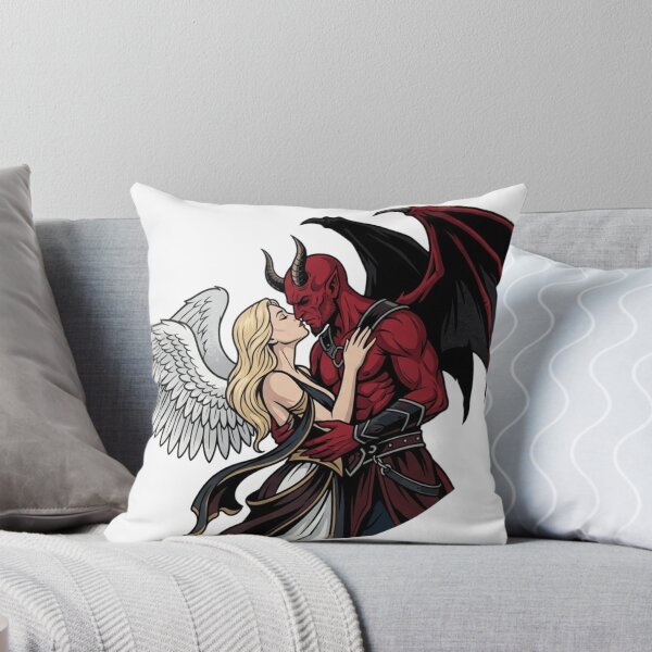 Item preview, Forbidden Embrace - Gothic Angel and Devil Art designed and sold by Zacushi.