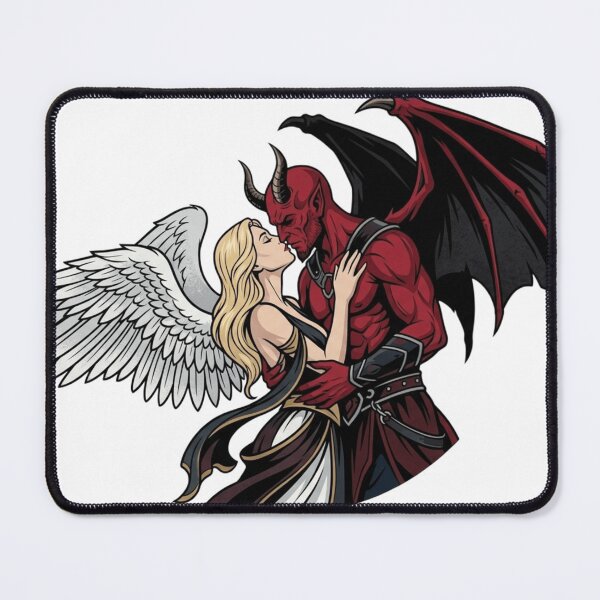 Item preview, Forbidden Embrace - Gothic Angel and Devil Art designed and sold by Covenist.