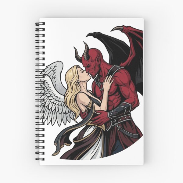 Item preview, Forbidden Embrace - Gothic Angel and Devil Art designed and sold by Zacushi.
