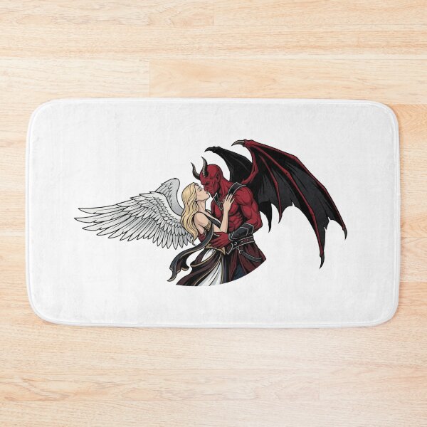 Item preview, Forbidden Embrace - Gothic Angel and Devil Art designed and sold by Covenist.