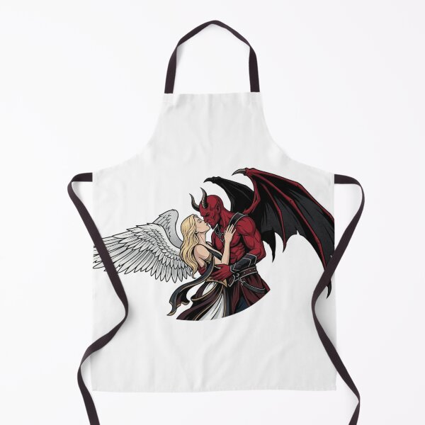 Item preview, Forbidden Embrace - Gothic Angel and Devil Art designed and sold by Covenist.