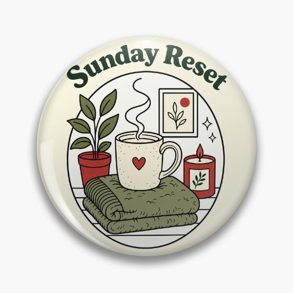 Item preview, Sunday Reset Shirt, Cozy Homebody Tee, Self Care Sunday Shirt, Hygge Lifestyle Gift, Introvert Relaxation Apparel, Slow Living Graphic Tee designed and sold by KAYJAY DESIGNS.