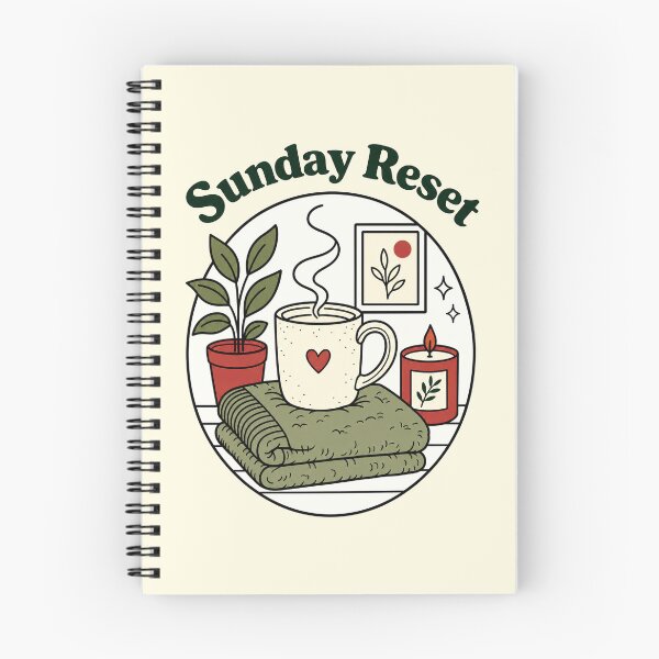 Item preview, Sunday Reset Shirt, Cozy Homebody Tee, Self Care Sunday Shirt, Hygge Lifestyle Gift, Introvert Relaxation Apparel, Slow Living Graphic Tee designed and sold by KAYJAY DESIGNS.