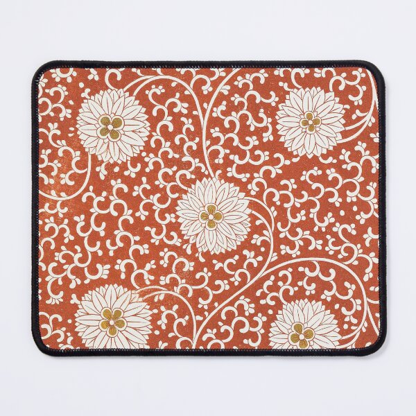Item preview, Vintage Red Chinese Chrysanthemum Scroll Pattern designed and sold by The Ravens Ballad.