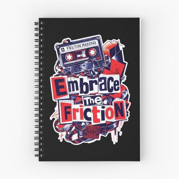 Item preview, Embrace The Friction Shirt, Cassette Tape Graphic Tee, Retro Music Lover Shirt, Analog Aesthetic T-Shirt, Vintage Mixtape Gift, Cassette Archivist Tee designed and sold by KAYJAY DESIGNS.