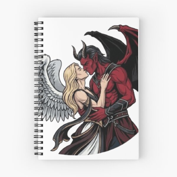 Item preview, Eternal Rivals - Gothic Male Angel and Devil Art designed and sold by Zacushi.