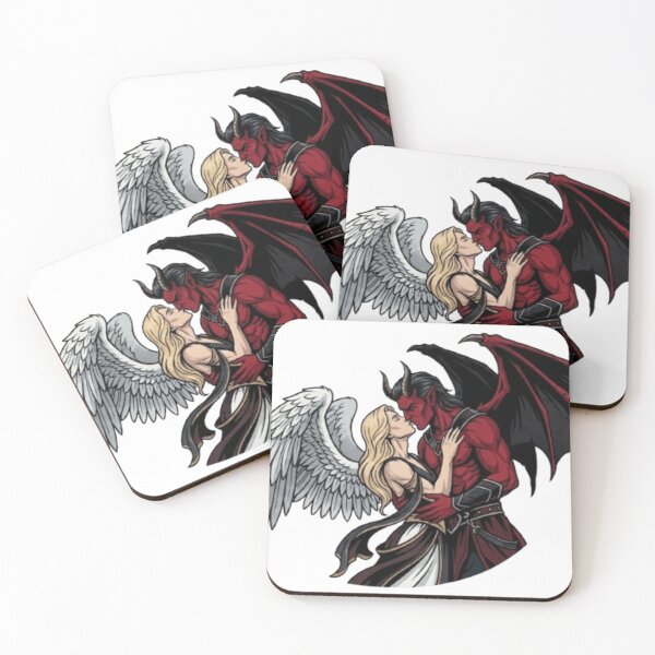 Item preview, Eternal Rivals - Gothic Male Angel and Devil Art designed and sold by Covenist.
