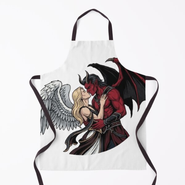 Item preview, Eternal Rivals - Gothic Male Angel and Devil Art designed and sold by Zacushi.