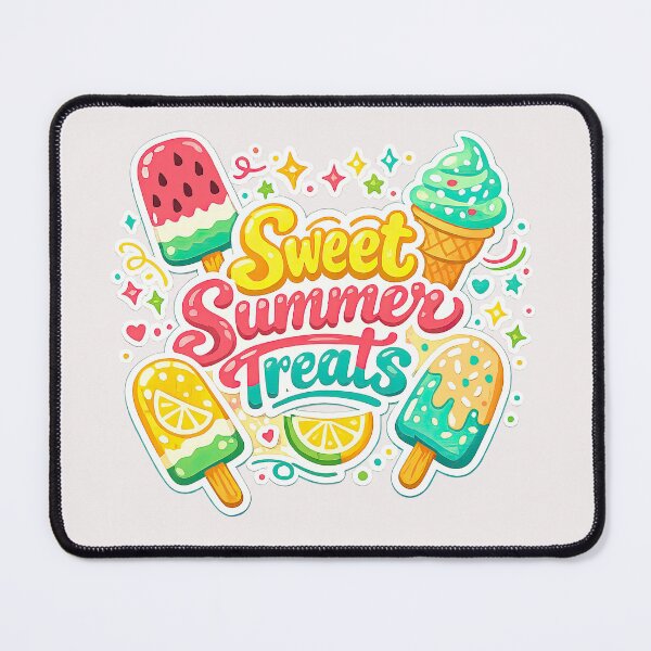 Item preview, Sweet Summer Treats – Colorful Retro Popsicle and Ice Cream Art designed and sold by inkoutninja.