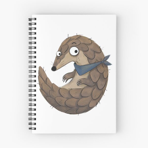 Item preview, Curled Pangolin with a Cobalt Neckerchief designed and sold by The-Art-of-D.