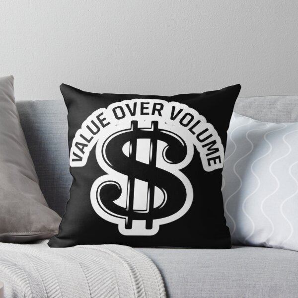 Item preview, Value Over Volume motivational Dollar Sign Hustle Stickker designed and sold by zenithdecalco.