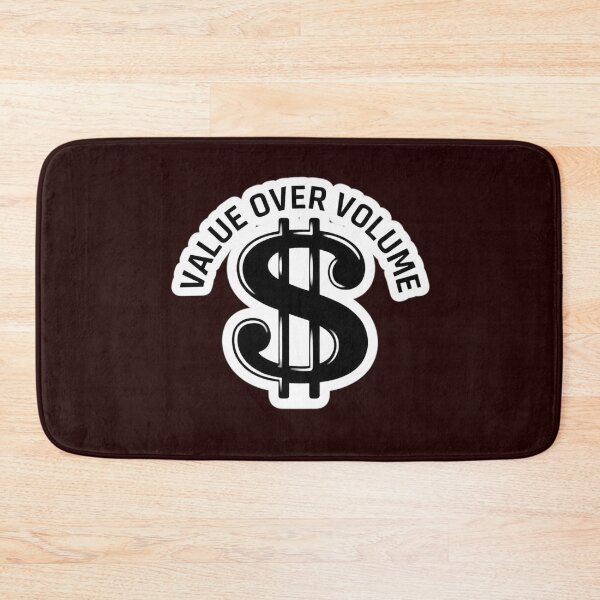 Item preview, Value Over Volume motivational Dollar Sign Hustle Stickker designed and sold by zenithdecalco.