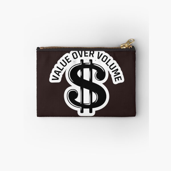 Item preview, Value Over Volume motivational Dollar Sign Hustle Stickker designed and sold by zenithdecalco.