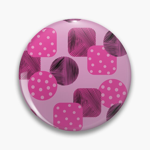 Item preview, Pink Geometric Seamless Pattern with Polka Dot and Abstract Line Shapes designed and sold by ChaReePat.
