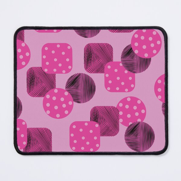 Item preview, Pink Geometric Seamless Pattern with Polka Dot and Abstract Line Shapes designed and sold by ChaReePat.