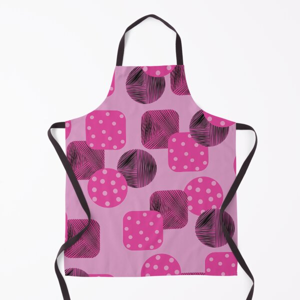 Item preview, Pink Geometric Seamless Pattern with Polka Dot and Abstract Line Shapes designed and sold by ChaReePat.