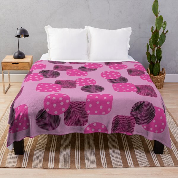 Item preview, Pink Geometric Seamless Pattern with Polka Dot and Abstract Line Shapes designed and sold by ChaReePat.