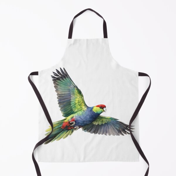 Item preview, Red-capped Parrot in Flight | Watercolour Australian Parrot designed and sold by Jaruart.