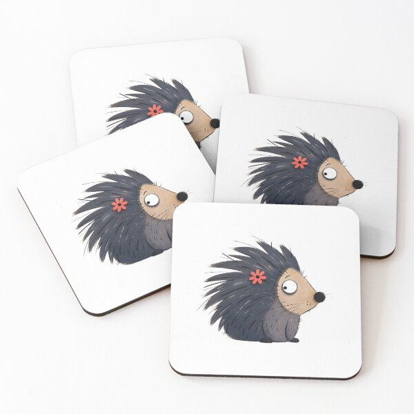 Item preview, Porcupine with a Coral Flower designed and sold by The-Art-of-D.