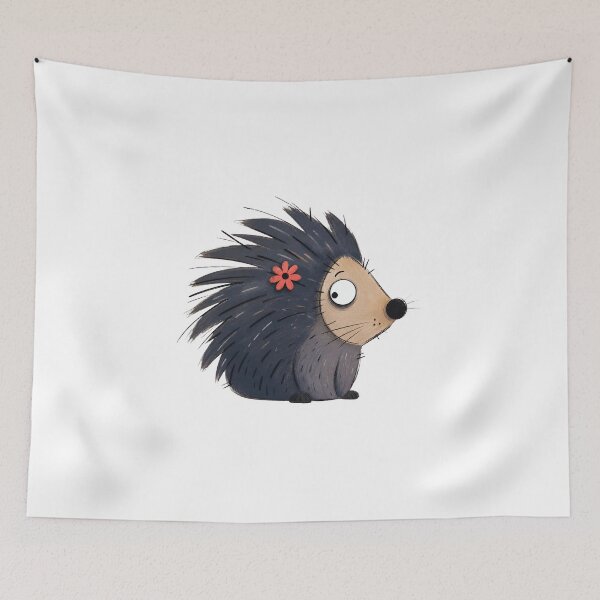 Item preview, Porcupine with a Coral Flower designed and sold by The-Art-of-D.