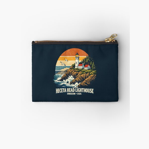 Item preview, Heceta Head Lighthouse Oregon Vintage Retro Travel Shirt | Pacific Coast Coastal Adventure Lighthouse designed and sold by Globalcitytees.