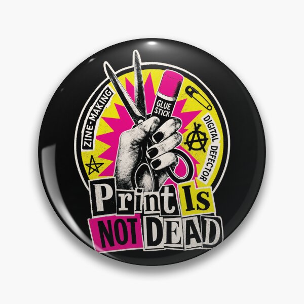Item preview, Print Is Not Dead Shirt, Zine Making Graphic Tee, DIY Punk Art T-Shirt, Indie Printmaker Gift, Analog Creator Shirt, Cut And Paste Collage Tee designed and sold by KAYJAY DESIGNS.