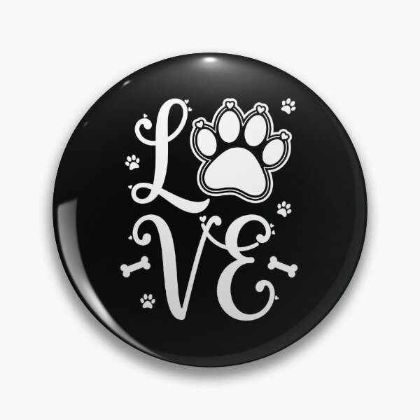 Item preview, Dog Paw Love Typography Design designed and sold by Dmo3HarkoArt.