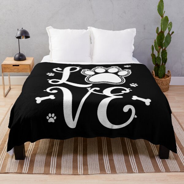 Item preview, Dog Paw Love Typography Design designed and sold by Dmo3HarkoArt.