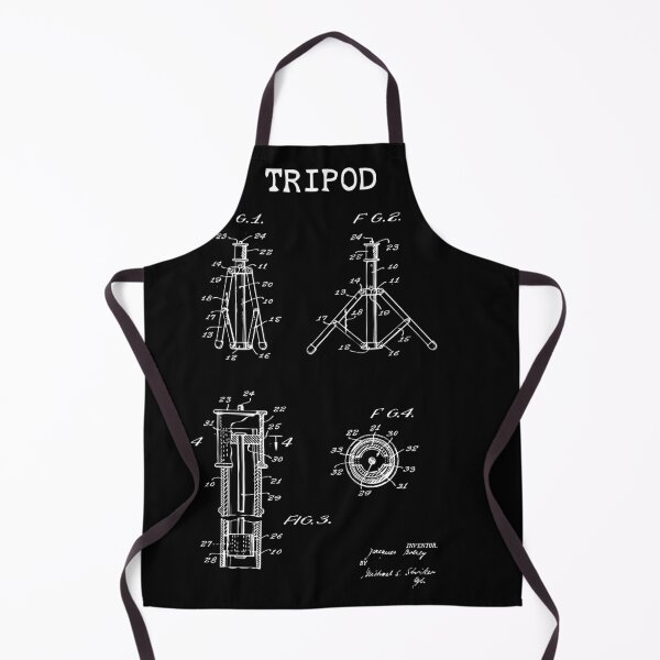 Item preview, Vintage Tripod Patent blueprint design designed and sold by BRU Design.