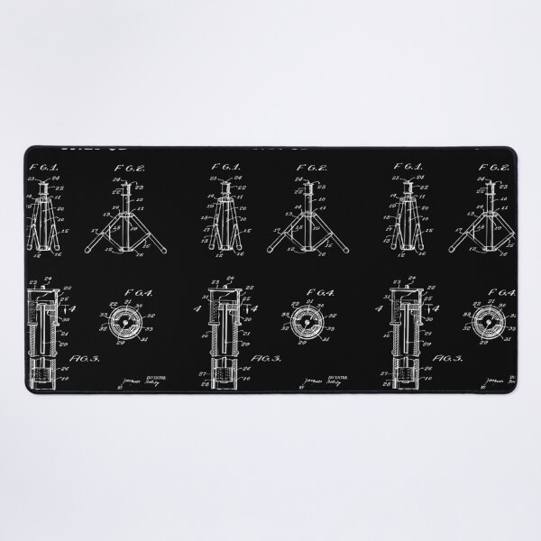 Item preview, Vintage Tripod Patent blueprint design designed and sold by BRU Design.