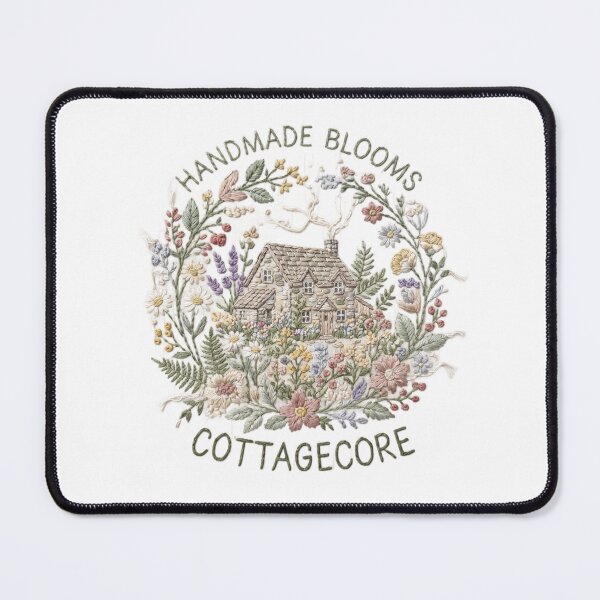 Item preview, Handmade Cottagecore Design | Vintage Wildflower Folk Art | Cozy Botanical Nature Aesthetic designed and sold by Softbear Atelier.
