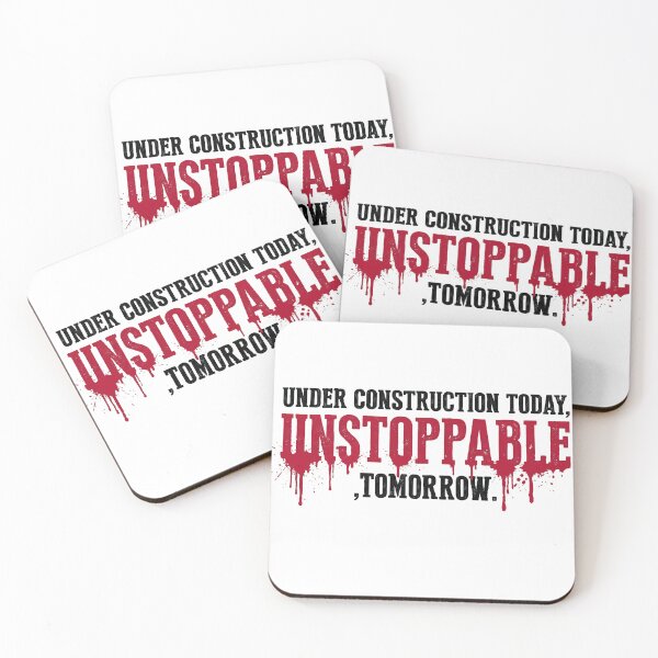 Item preview, Unstoppable Tomorrow | Grungy Motivational Gym & Hustle Typography designed and sold by ShetuAhsan.