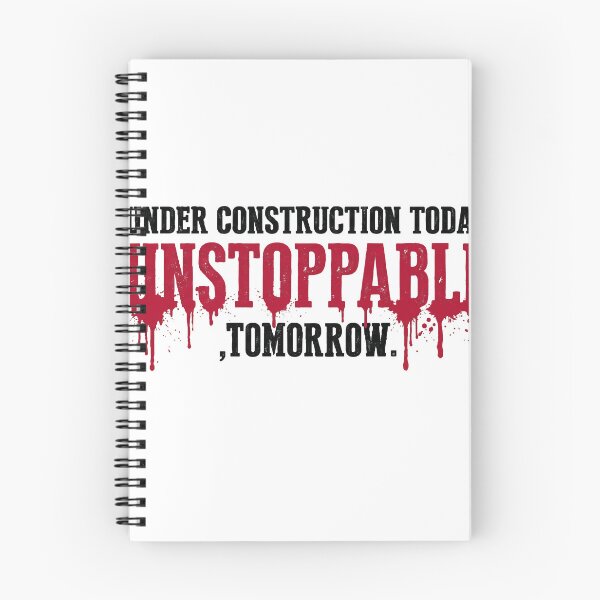 Item preview, Unstoppable Tomorrow | Grungy Motivational Gym & Hustle Typography designed and sold by ShetuAhsan.