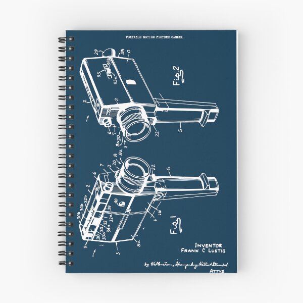 Item preview, Vintage Video Camera Patent blueprint design designed and sold by BRU Design.