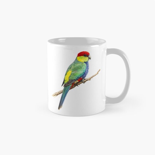 Item preview, Red-capped Parrot Watercolour Painting | WA Native Bird designed and sold by Jaruart.