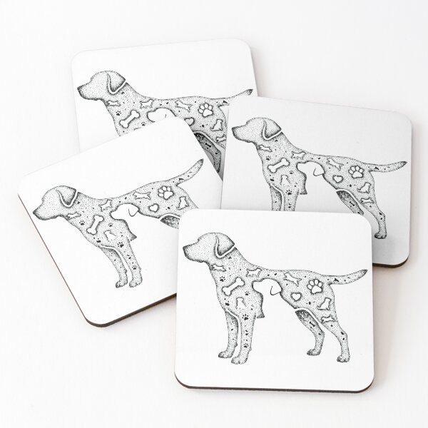 Item preview, Stippled Labrador Retriever Silhouette Art designed and sold by Dmo3HarkoArt.