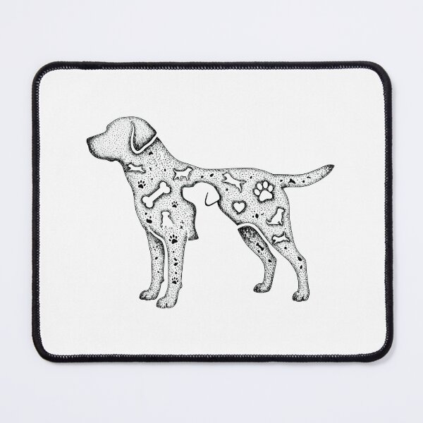 Item preview, Stippled Labrador Retriever Silhouette Art designed and sold by Dmo3HarkoArt.