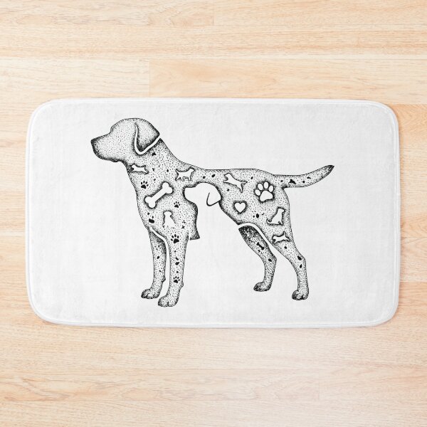 Item preview, Stippled Labrador Retriever Silhouette Art designed and sold by Dmo3HarkoArt.