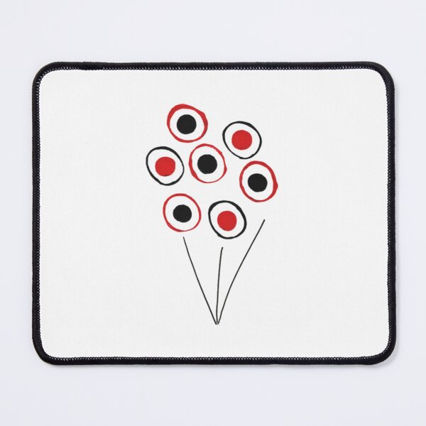 Item preview, Minimalist Red and Black Flower designed and sold by ArtbyCarpenterS.