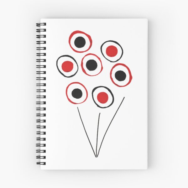 Artikelvorschau, Minimalistische rote und schwarze Blume entworfen und verkauft von ArtbyCarpenterS.