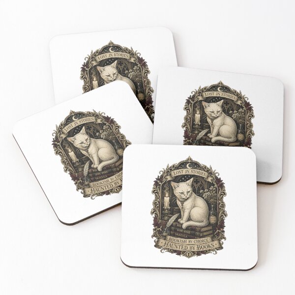 Item preview, Lost in Stories Ivory Gothic Cat designed and sold by Soft Panic Studio.