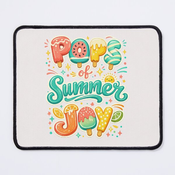 Item preview, Pops of Summer Joy – Colorful Popsicle Typography designed and sold by inkoutninja.