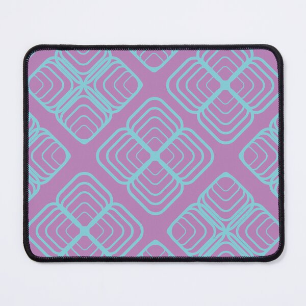 Item preview, Abstract Geometric Seamless Pattern with Rounded Square Line Motif on Purple Background designed and sold by ChaReePat.
